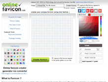 Tablet Screenshot of onlinefavicon.com